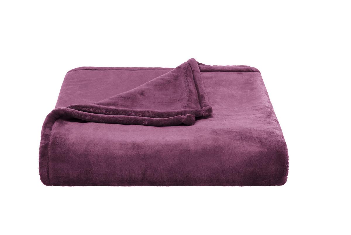 Kuscheldecke Oslo - Beere, MODERN, Textil (150/200cm) - Luca Bessoni