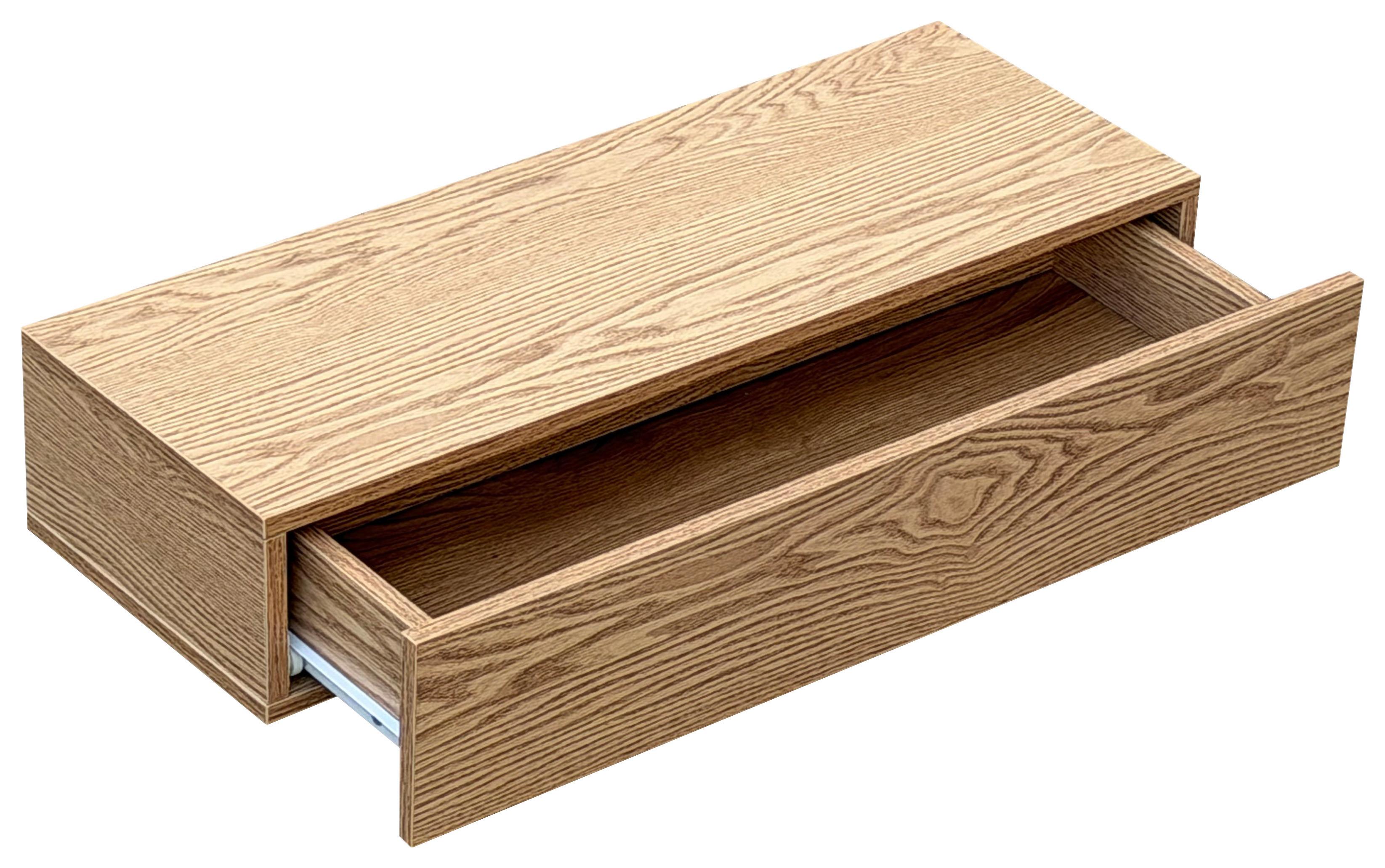 NÁSTĚNNÁ KONZOLA NOAH -TREND- - přírodní barvy, Moderní, kompozitní dřevo (60/12/22cm) - Mömax