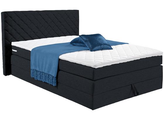 Boxspringbett Allegra 140x200 Dunkelgrau - Dunkelgrau/Schwarz, KONVENTIONELL, Holz/Holzwerkstoff (140/200cm) Boxspringbett Allegra 140x200 Dunkelgrau - Dunkelgrau/Schwarz, KONVENTIONELL, Holz/Holzwerkstoff (140/200cm)