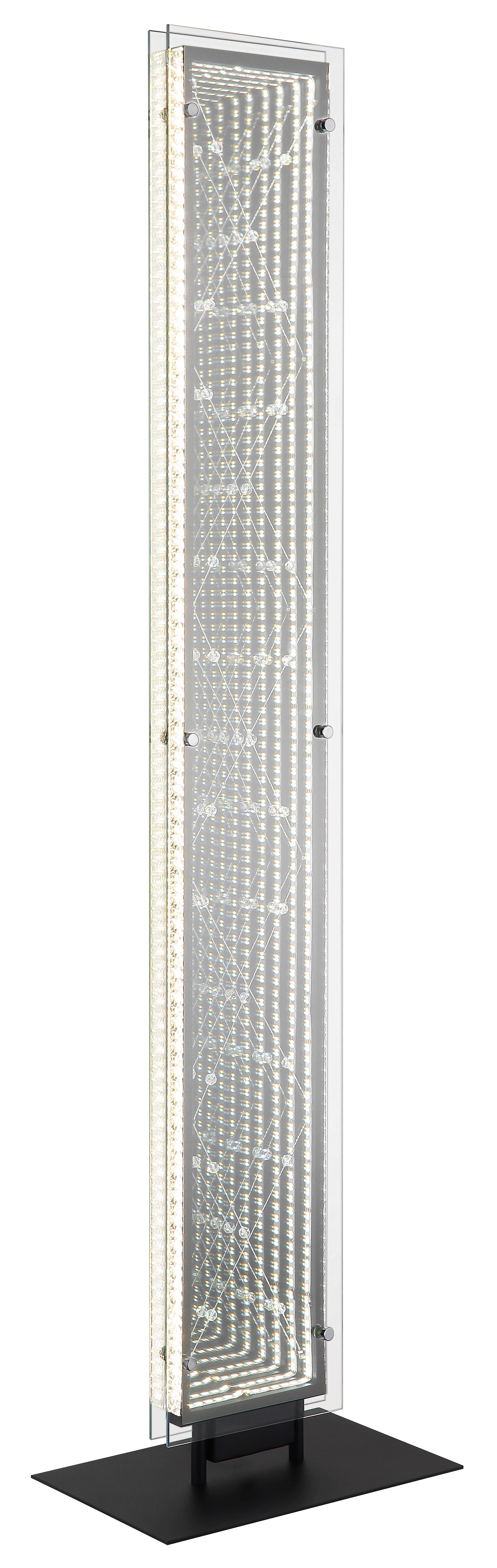 Led-stehleuchte Memory-Funktion - Klar/Chromfarben, Design, Glas/Kunststoff (30/20/200cm) - Globo
