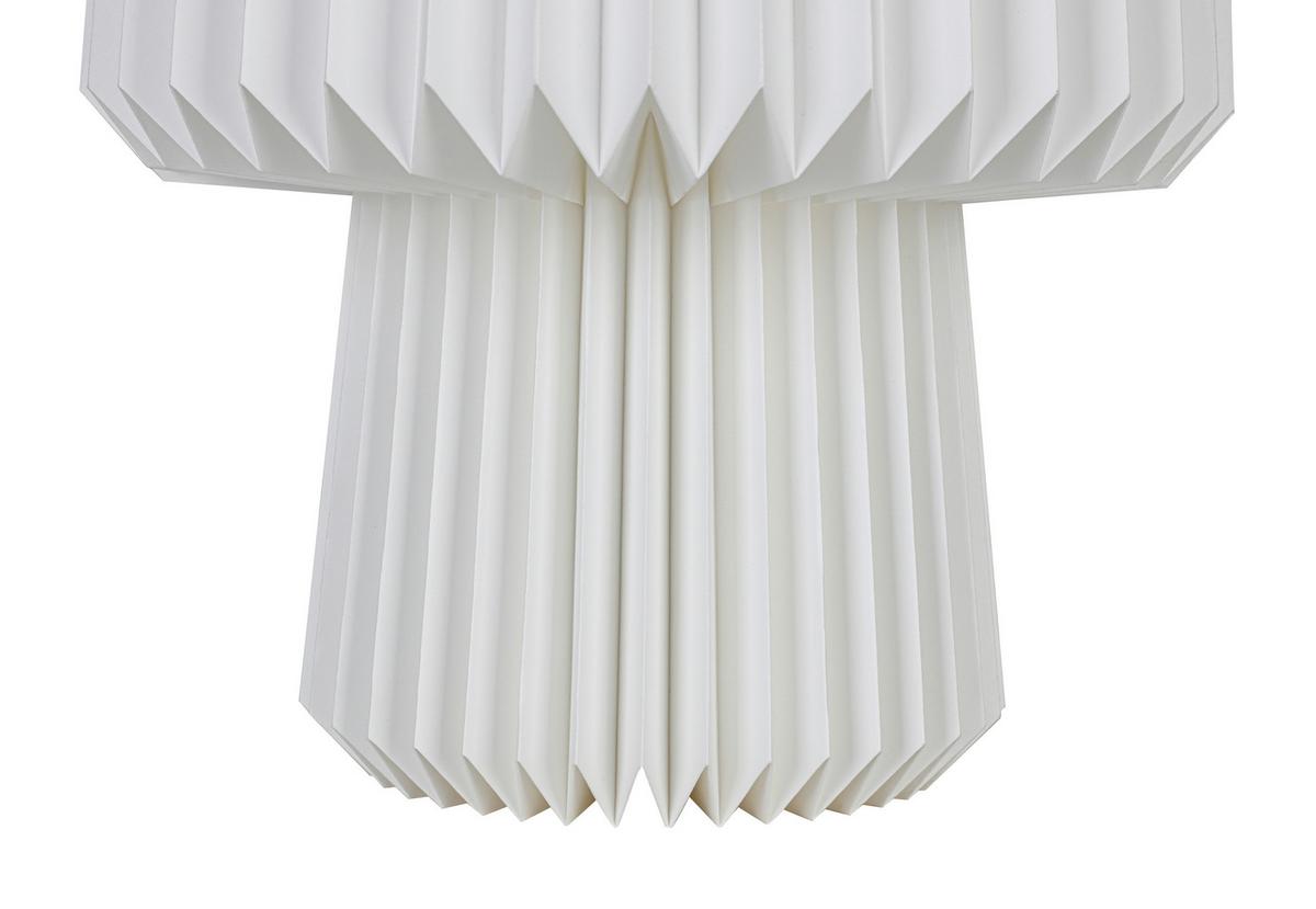 STOLNÁ LAMPA OLGA - biela, Modern, plast/papier (28/28/30,5cm) - Mömax