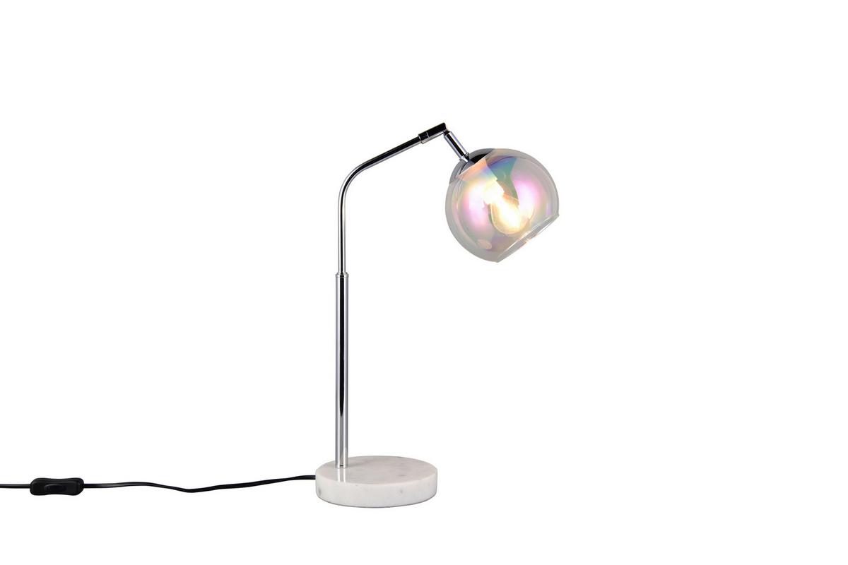 Tischleuchte 516900106 Paxton - Chromfarben, Design, Glas/Metall (28/15/45cm) - Trio Leuchten