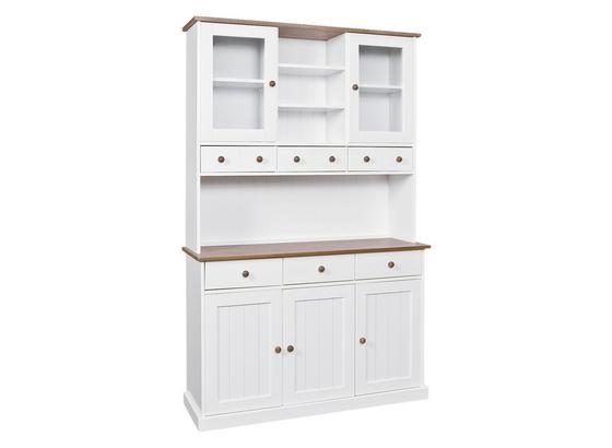 Kredenz Westerland B: 131 cm Kiefer - Braun/Weiß, Trend, Holz (131/205/45cm) - MID.YOU Kredenz Westerland B: 131 cm Kiefer - Braun/Weiß, Trend, Holz (131/205/45cm) - MID.YOU