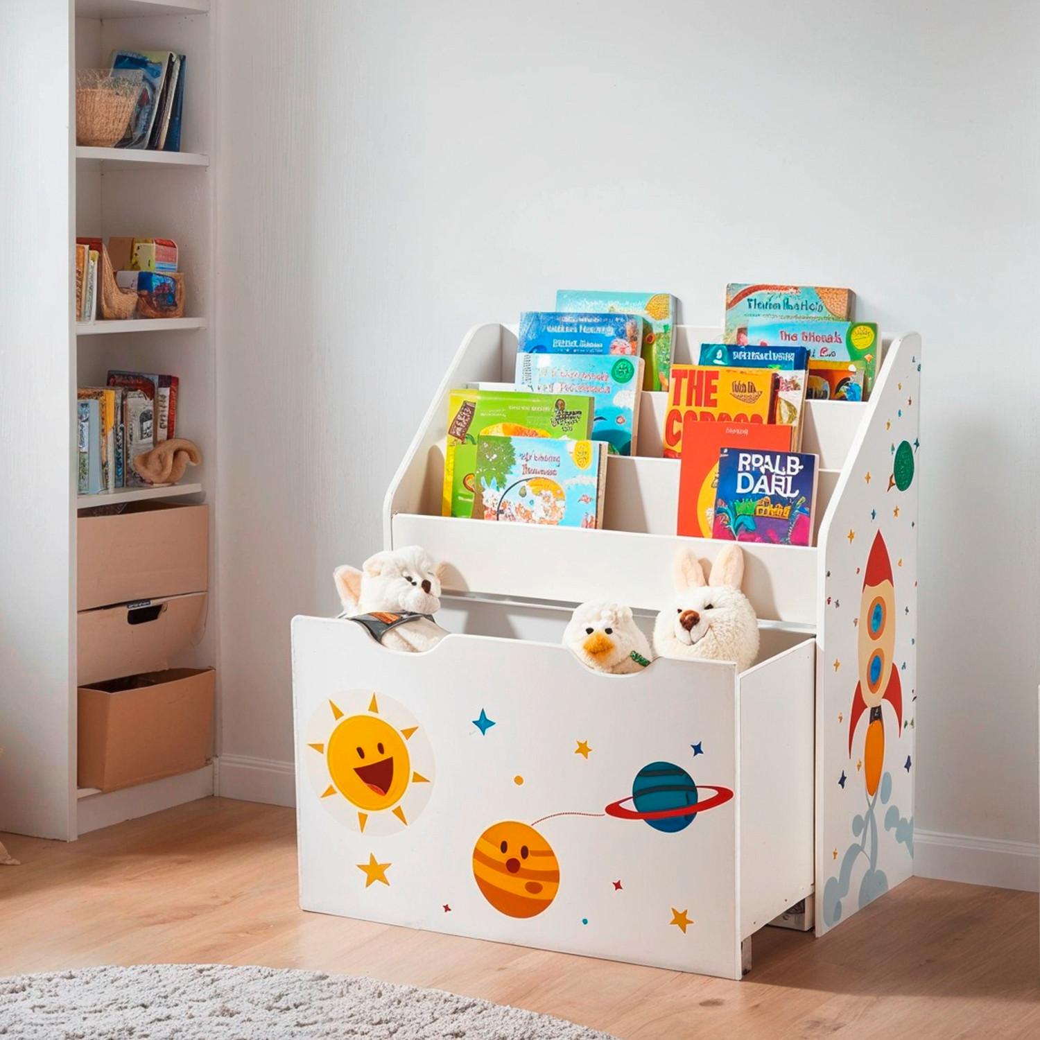 Kinderregal Weiß B: 62 cm - Weiß, Basics, Holzwerkstoff (62,5/70/29,5cm)