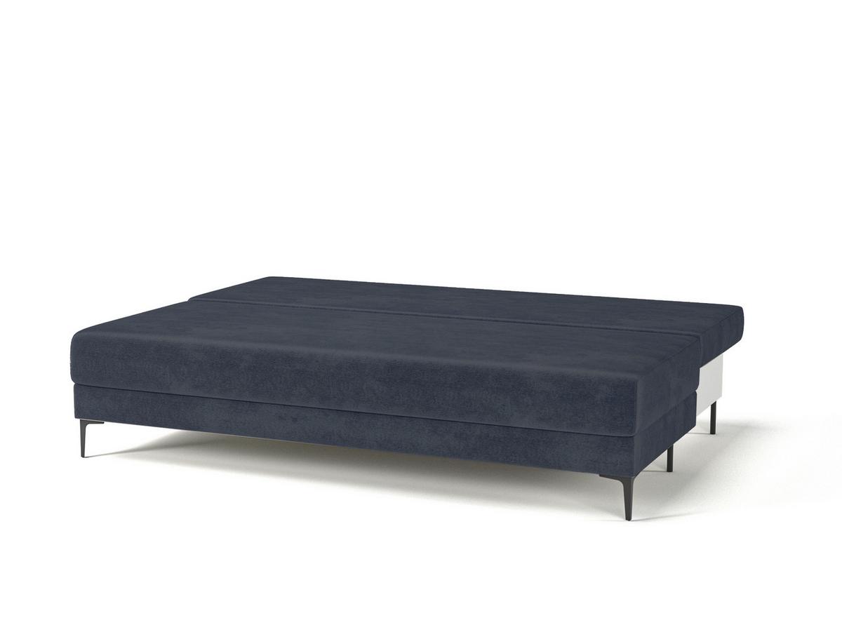 Schlafsofa Leipzig Dunkelblau B: 200cm - Schwarz/Dunkelblau, Design, Textil (200/78,5/88cm) - MID.YOU