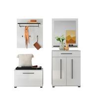 GARDEROBE Cantara Weiß/Weiß HG B: 170cm - Weiß Hochglanz/Weiß, MODERN, Holzwerkstoff (170/200/39cm) - MID.YOU
