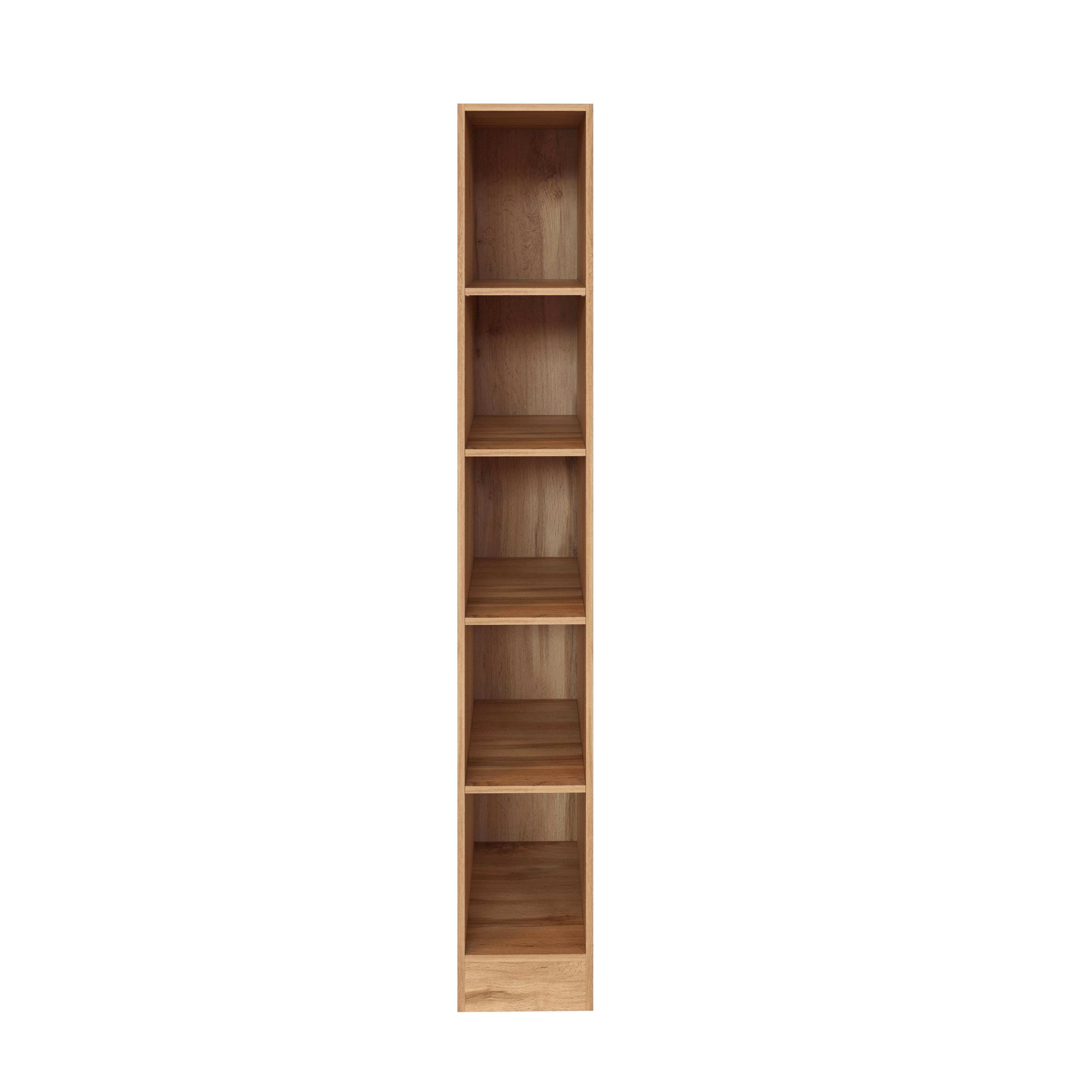Regal Offen Mit 4 Einlegeböden 30 cm Eichefarben - Eichefarben, MODERN, Holzwerkstoff (30/200/60cm) - Held