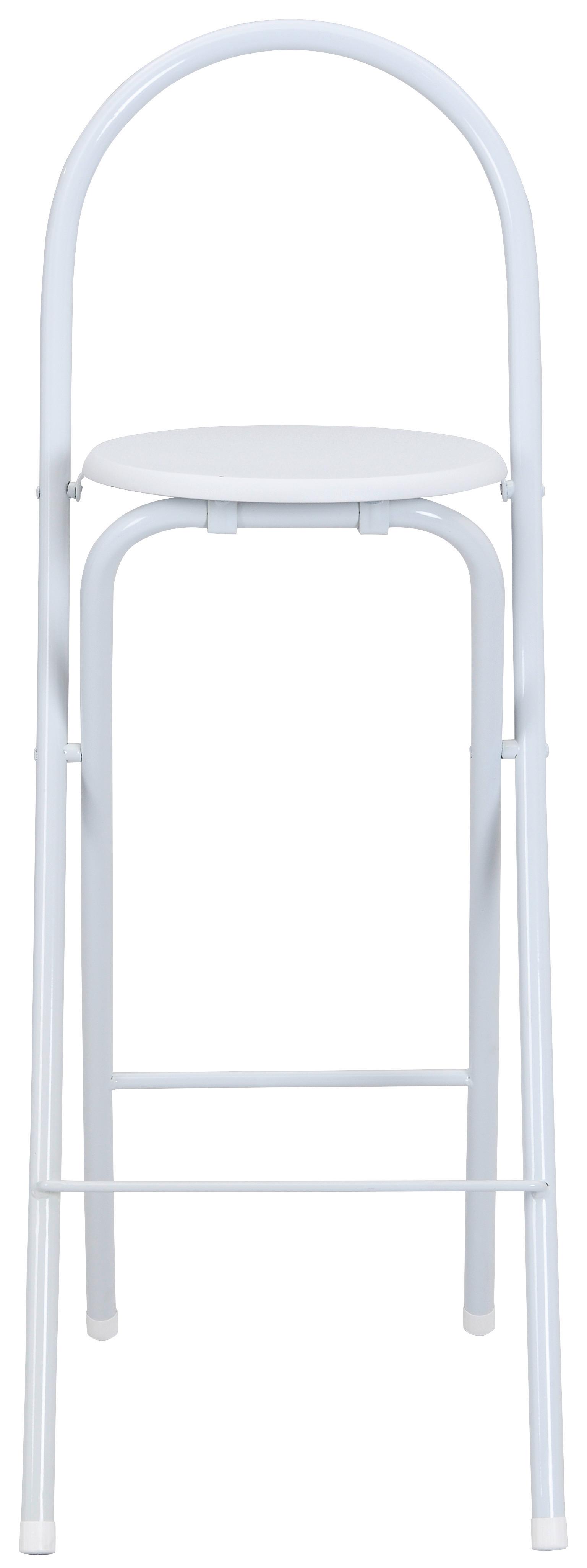 Skládací Stolička Liane 2 - bílá, Moderní, kov/kompozitní dřevo (38/100/47cm)