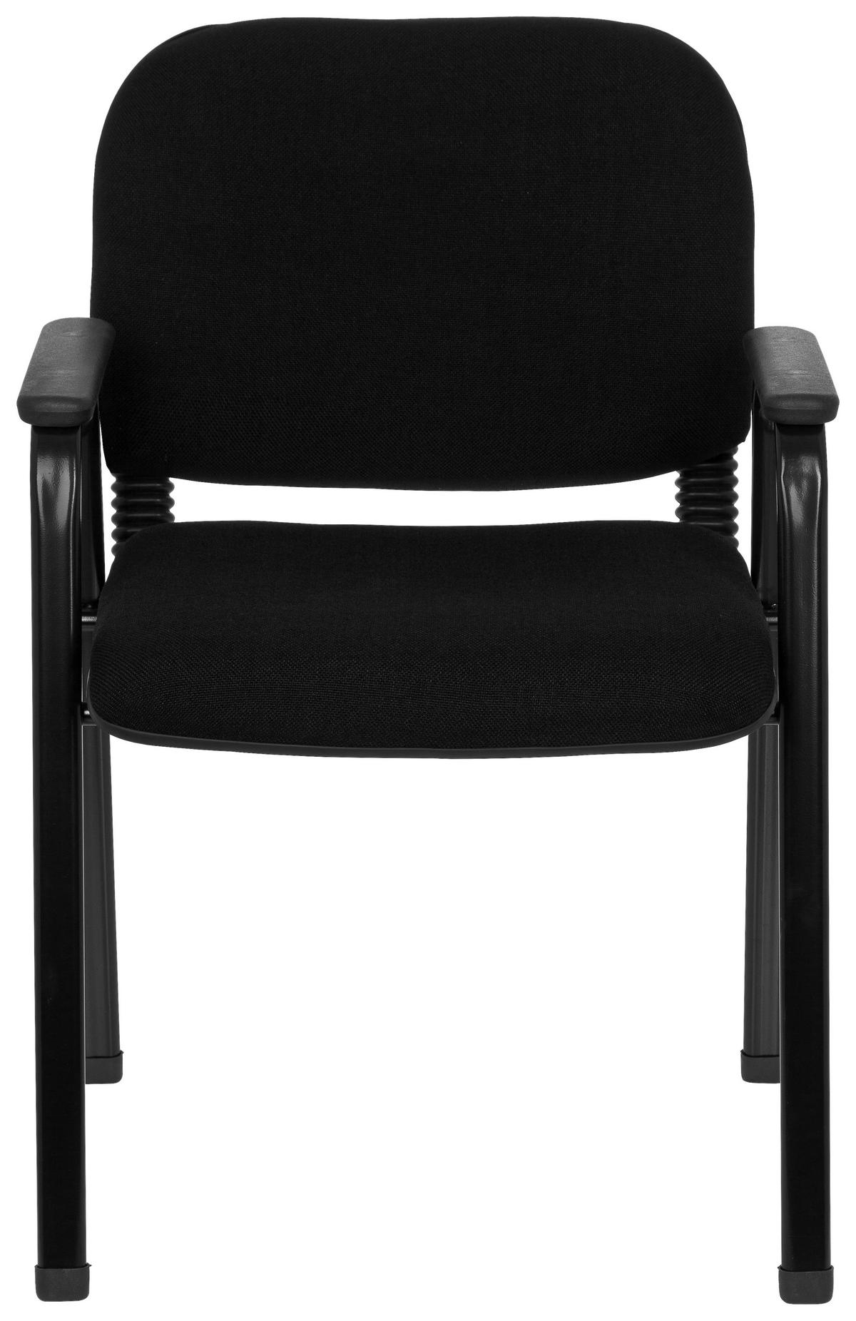 Besucherstuhl Xt 650 Schwarz Bis 120 Kg - Schwarz, Basics, Kunststoff/Textil (55/84/42cm) - MID.YOU