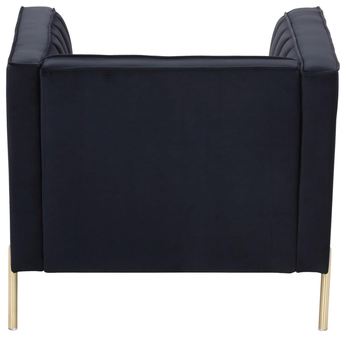Fotel Sono 101/85 Cm - fekete, Design, textil (101/75/85cm) - Livetastic