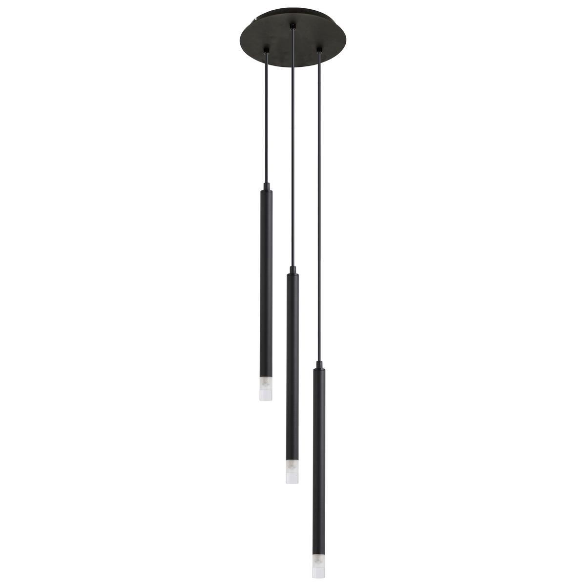ZÁVESNÉ SVIETIDLO SIMPL - číra/čierna, Modern, kov/plast (24/120cm) - Mömax