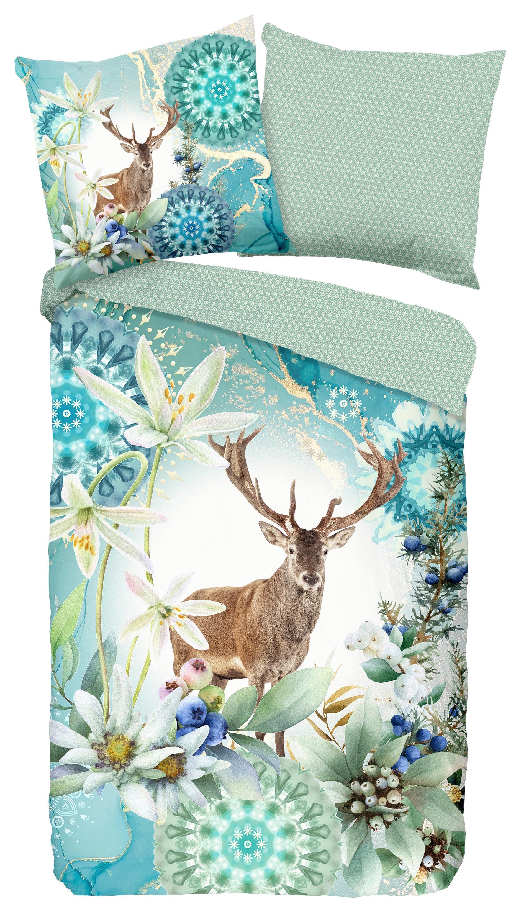 Wendebettwäsche Xela Multicolor 155x220 cm - Multicolor, Natur, Textil (155/220cm)