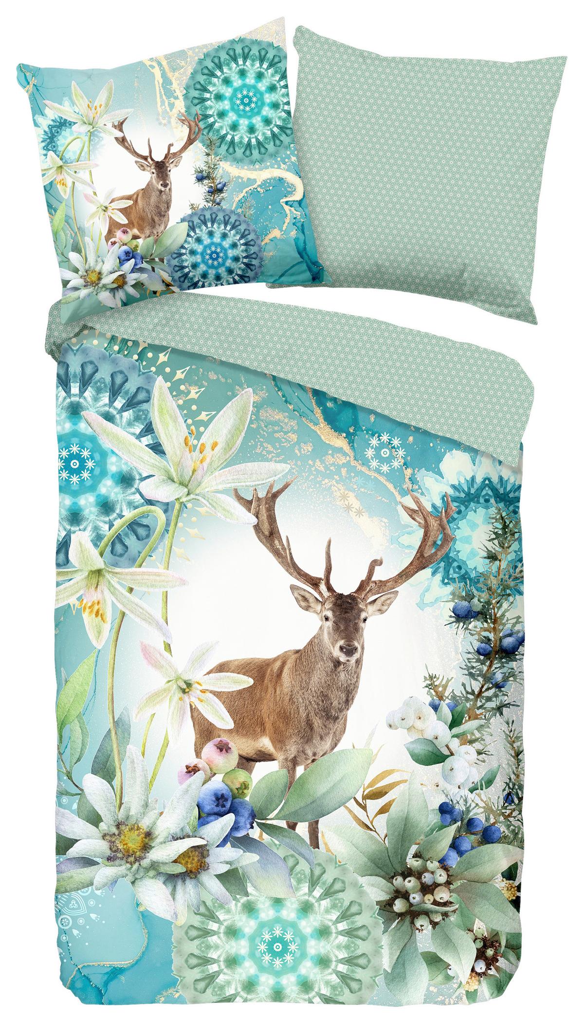 Wendebettwäsche Xela Multicolor 135x200 cm - Multicolor, Natur, Textil (135/200cm)
