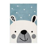 Kinderteppich Tier Blau Leonora 80x150 cm - Blau, Trend, Kunststoff (80/150cm) - Kayoom