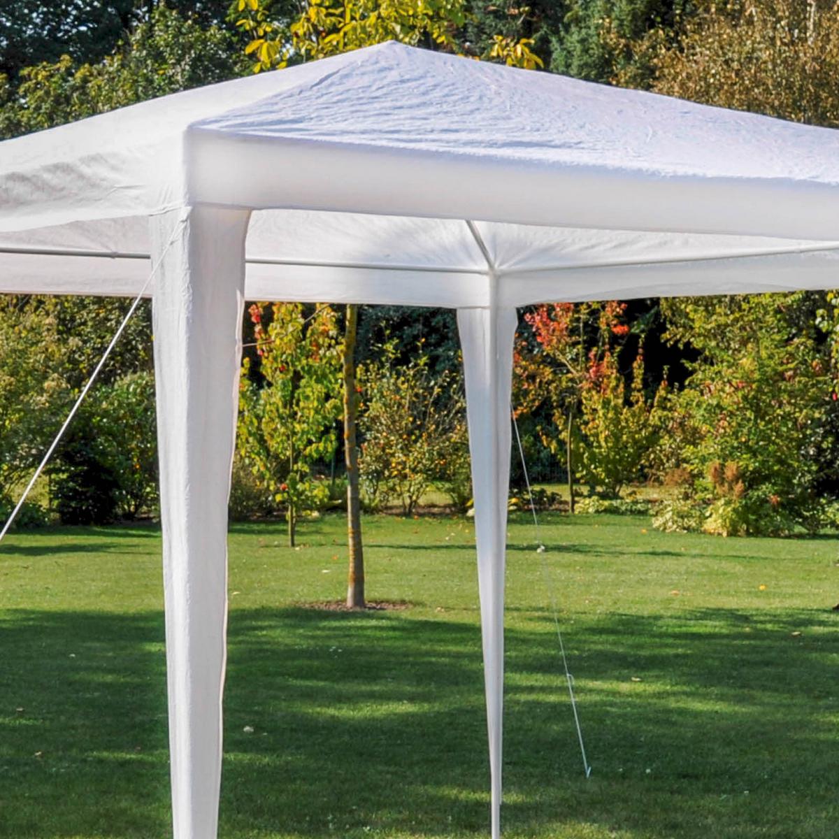 Pavillon 300x300 cm, Regenabweisend - Weiß, Basics, Kunststoff/Metall (300/245/300cm)