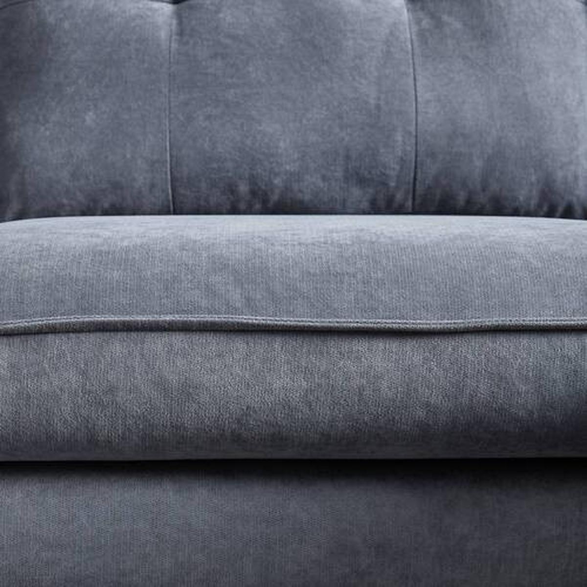 Sedacia súprava SANDRO sivá - čierna/sivá, Modern, kov/drevo (258/86/160cm) - Bessagi Home