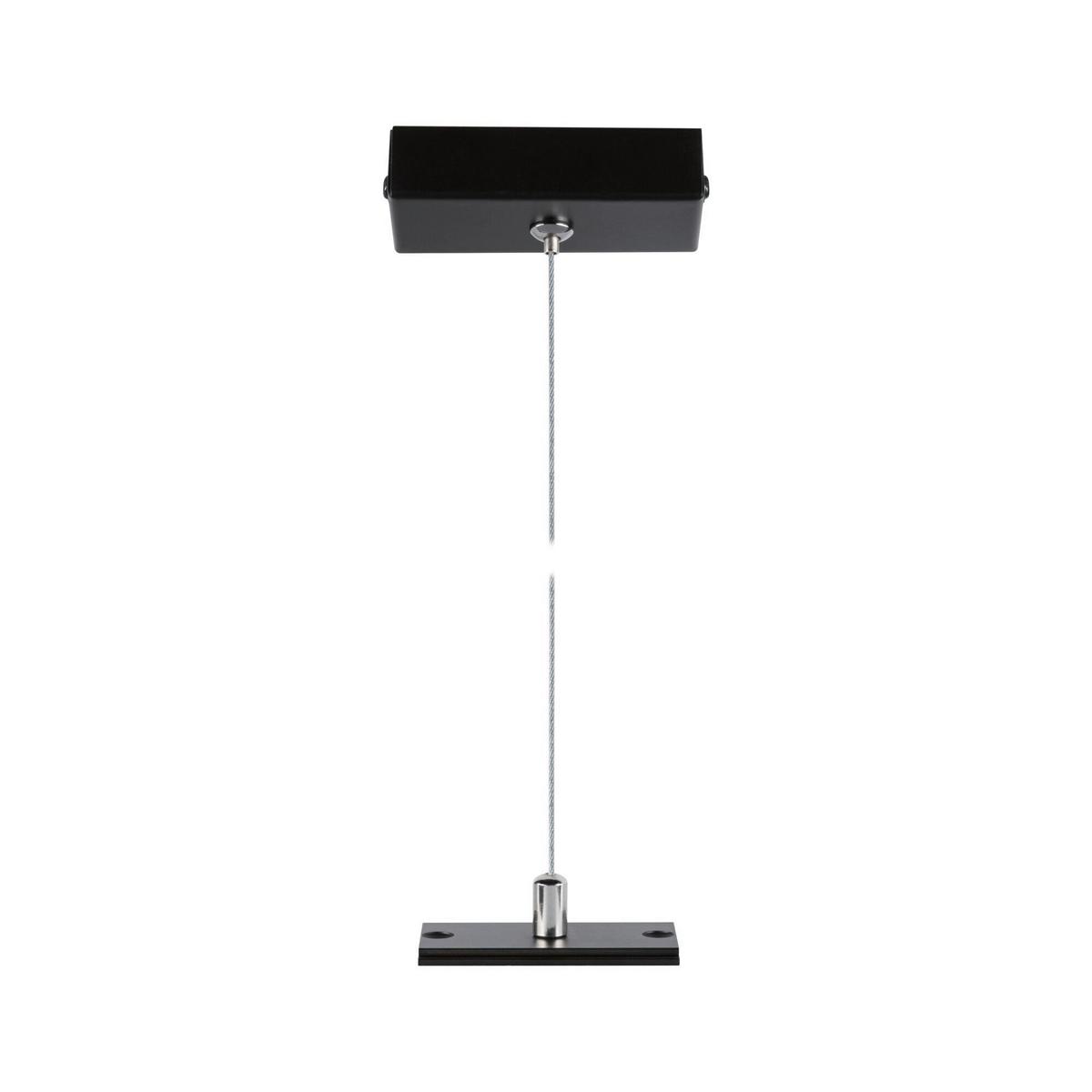 Schienensystem-abhängung Linion Schwarz B: 8 Cm - Schwarz, Basics, Metall (4/8/150cm) - Paulmann