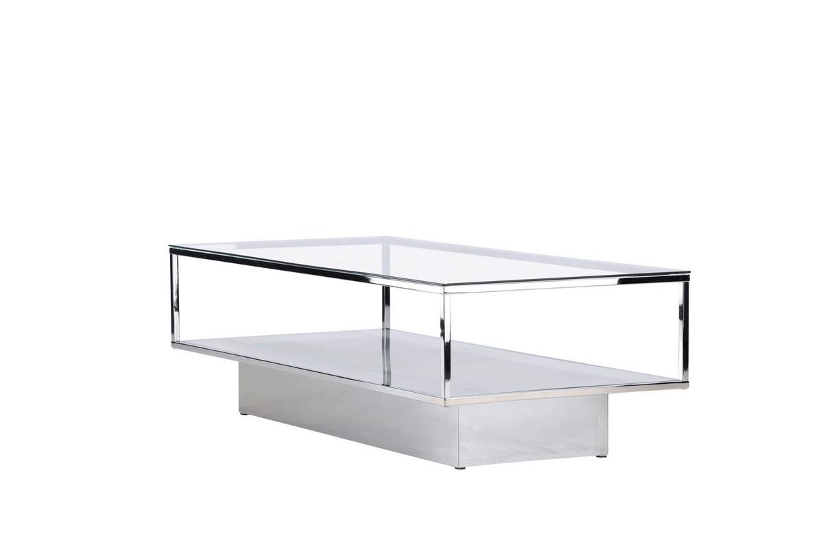 Maglehem Maglehem Silber B: 130cm - Silberfarben, MODERN, Glas/Metall (130/60/38cm) - Livetastic