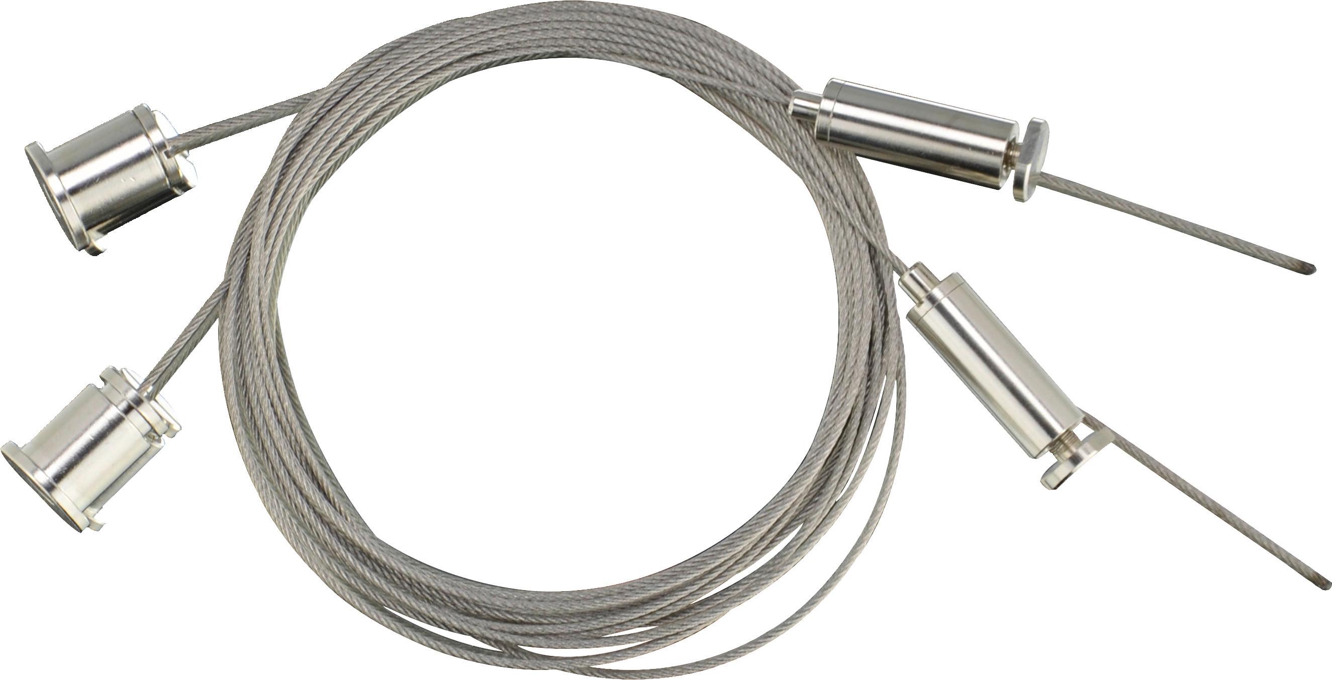 Seilsystem-Montageset 2099070010070 - Edelstahlfarben, Basics, Metall (150cm)