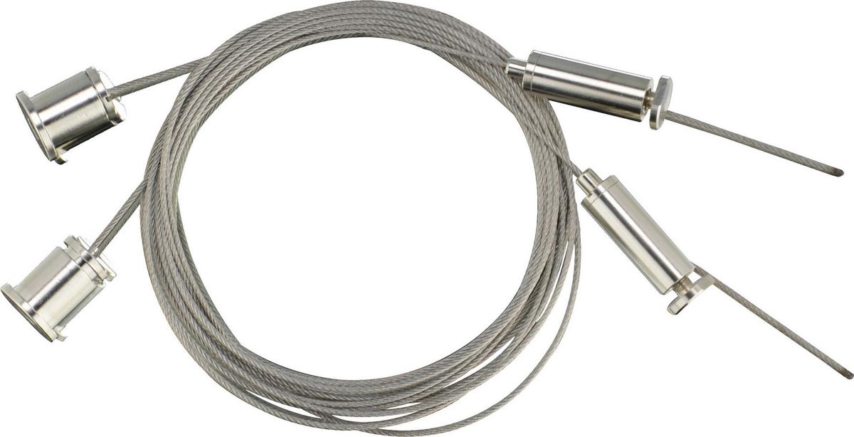 Seilsystem-Montageset 2099070010070 - Edelstahlfarben, Basics, Metall (150cm)