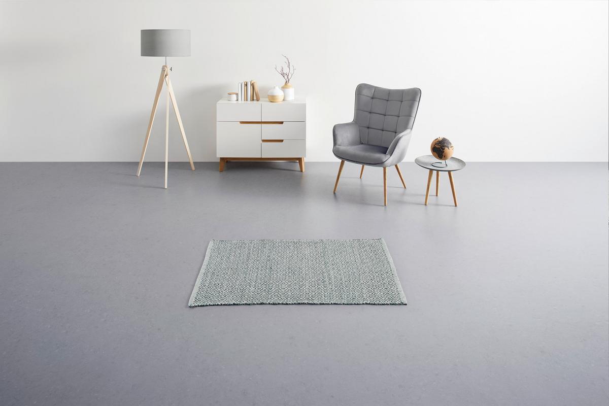 RUČNE TKANÝ KOBEREC Carola 1, 60/120cm, zelená - zelená, Basics, textil (60/120cm) - Modern Living