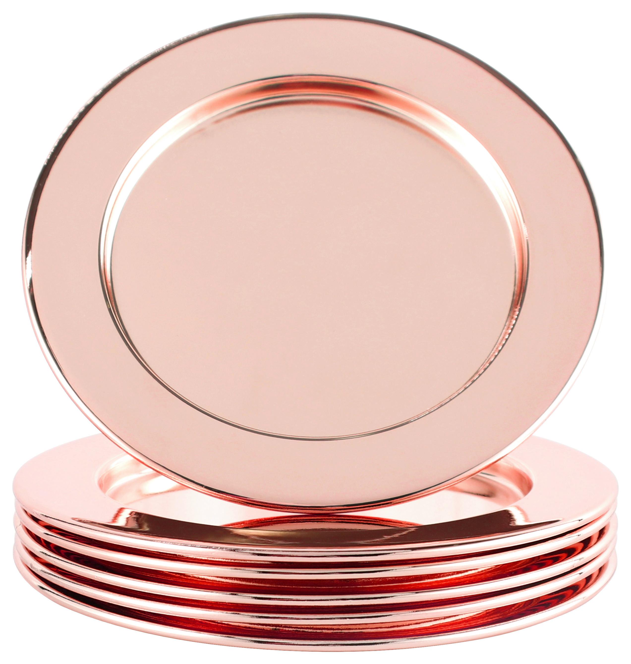 Untersetzer Echtwerk Glasuntersetzer-Set - Kupferfarben, Design, Metall (10,9cm) - Echtwerk