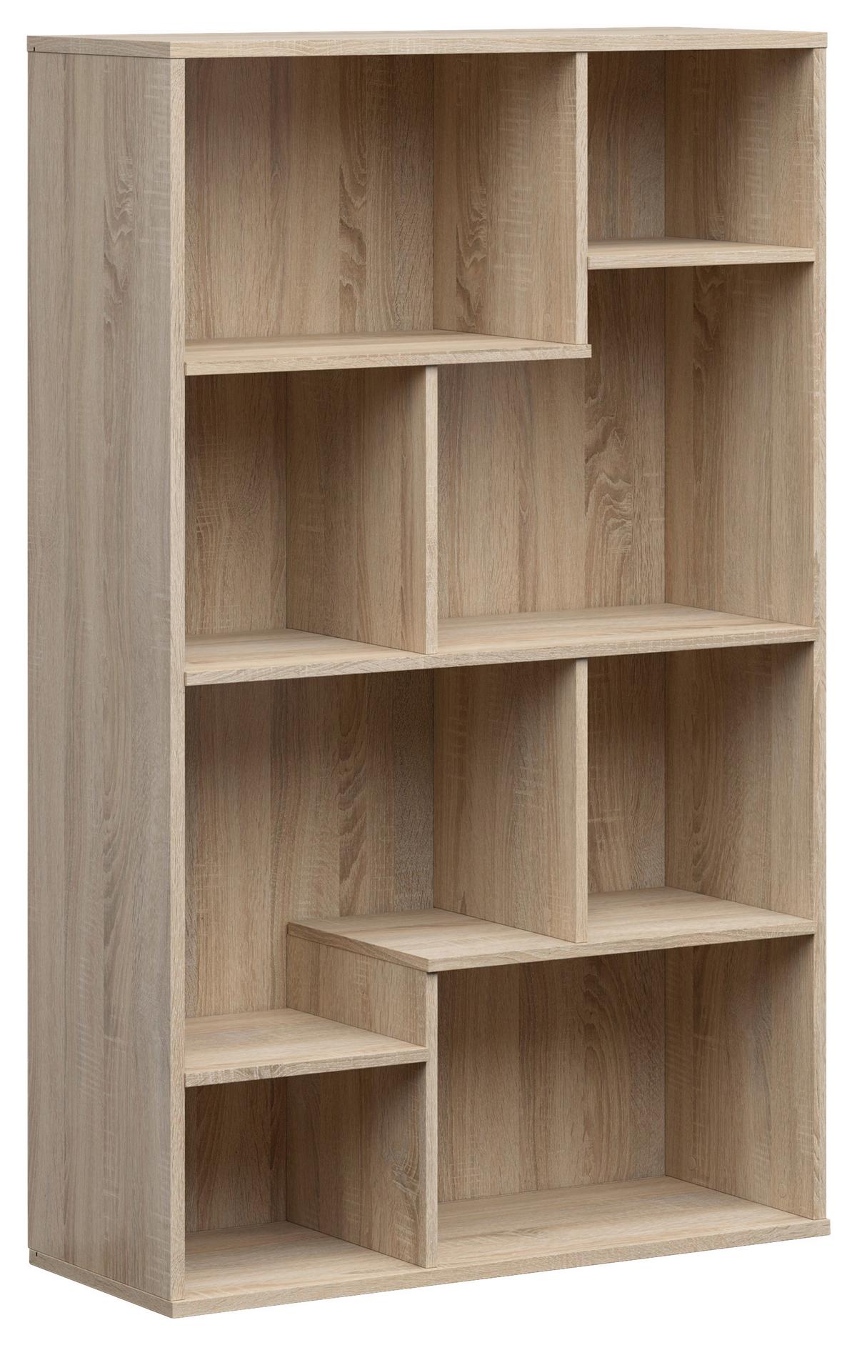 Regal Tetrix Bookshelf - Sonoma Eiche, Design, Holzwerkstoff (87,5/140/33,5cm)
