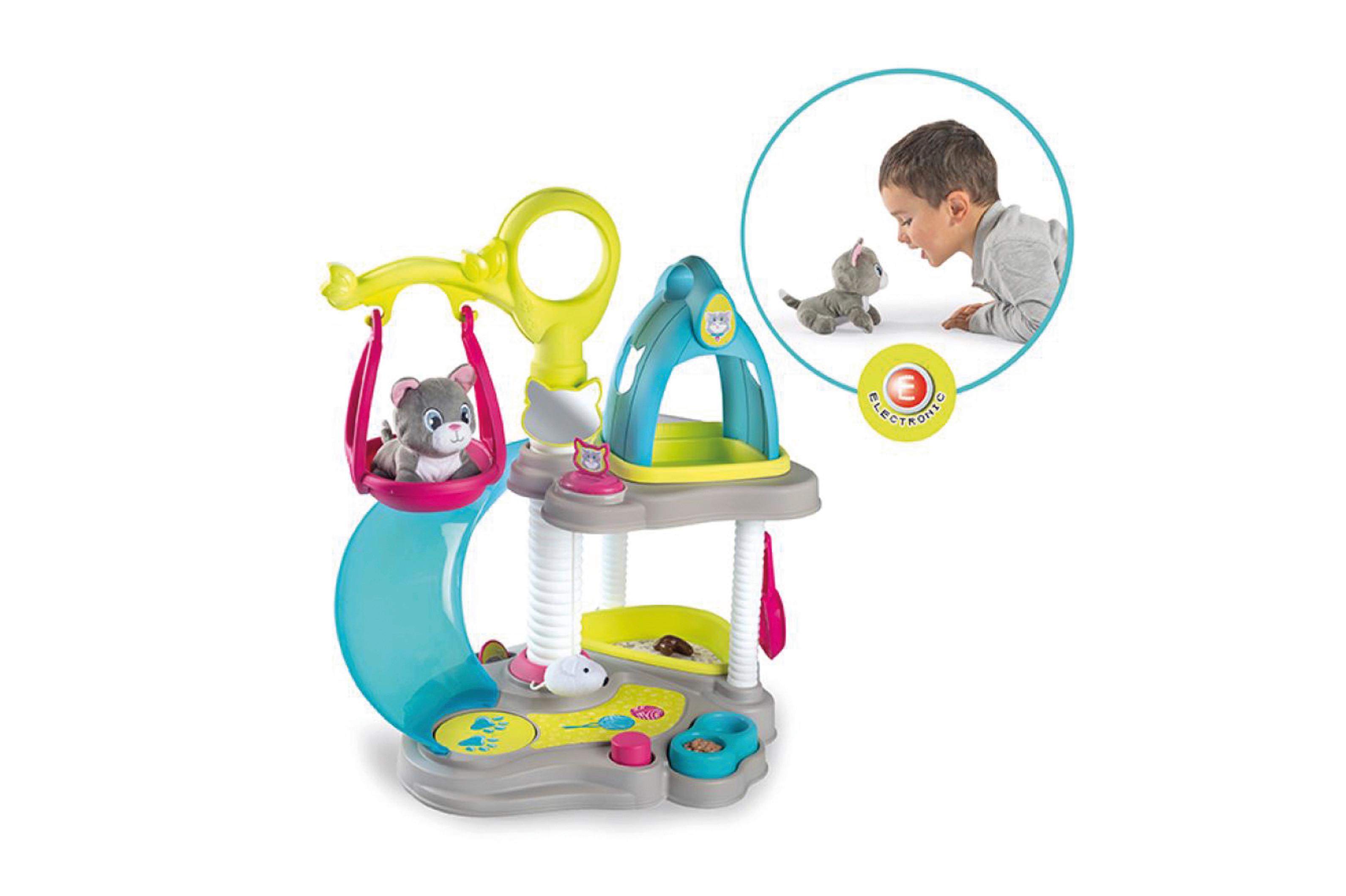 Smoby Spiel-Set Katzenhaus Ab 3 Jahren mit Plüschkatze - Multicolor, Basics, Kunststoff (49,6/15/65,8cm)