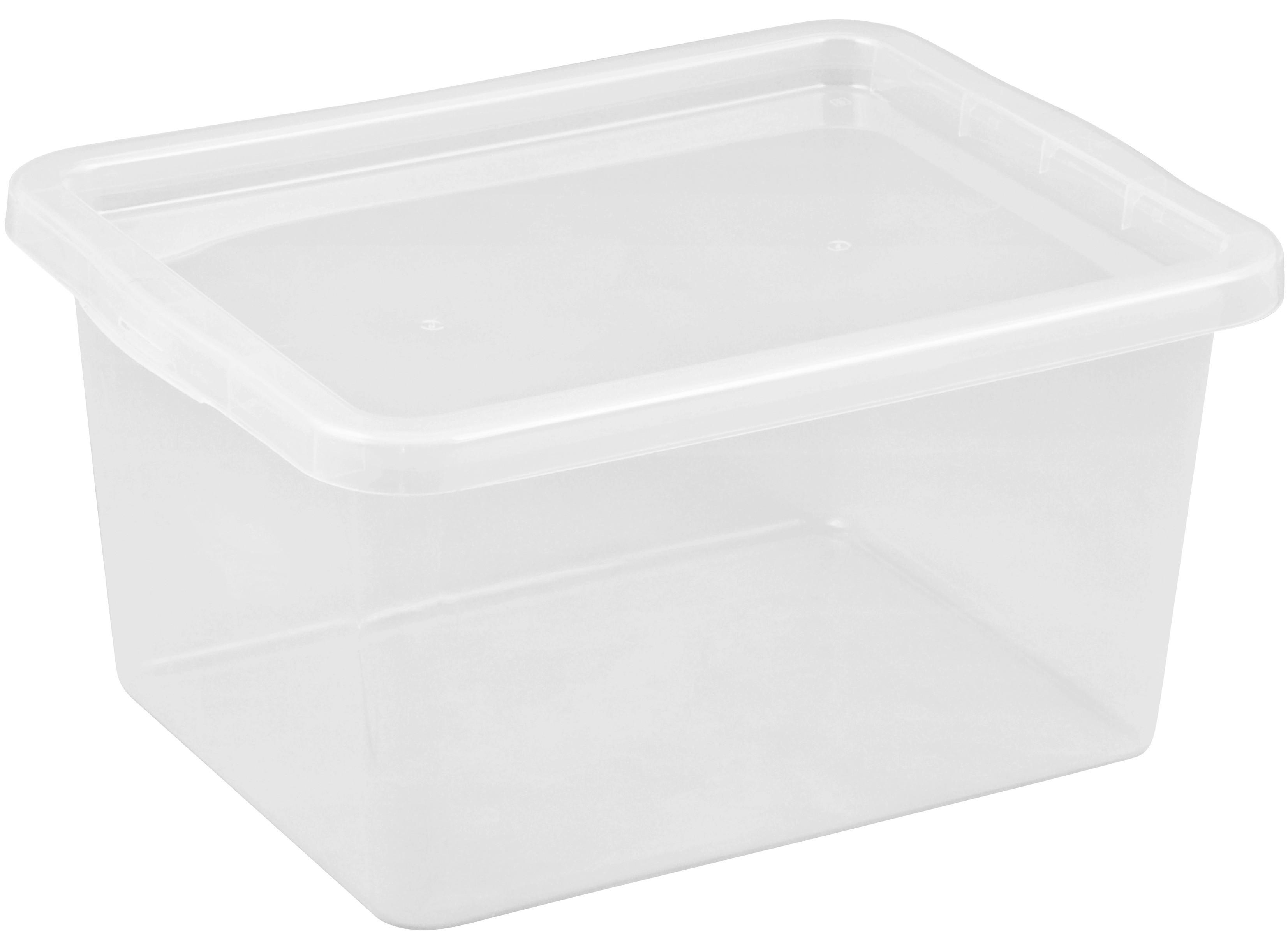 Box S Víkem Harris - průhledné, plast (59,5/39,5/31,0cm) - Modern Living