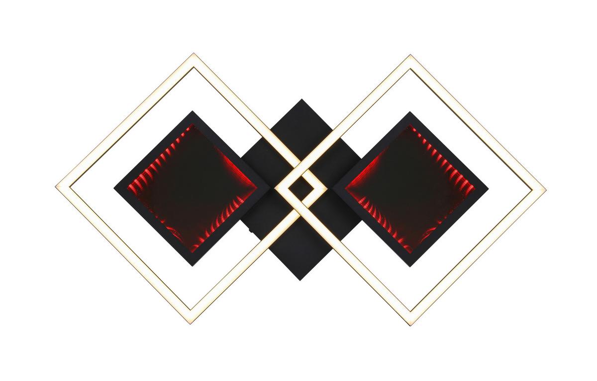 Stropní LED svítidlo Preceval, 74/42cm - černá, kov/plast (74/42/6cm) - Premium Living