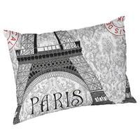 Párna Paris Kb. 50/70cm - piros/fehér (50/70cm)