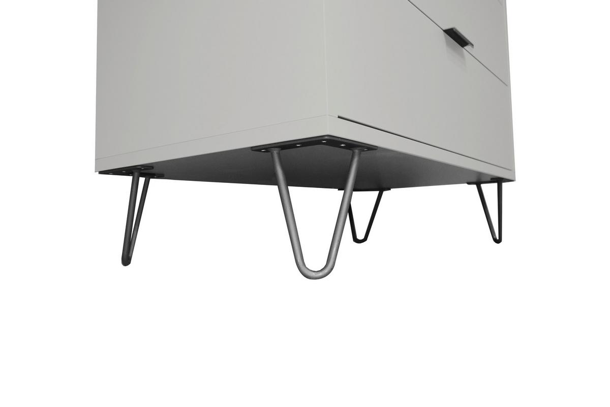 Komoda se 4 zásuvkami Bounty, šedá - šedá/antracitová, Moderní (119/87/45cm) - Premium Living