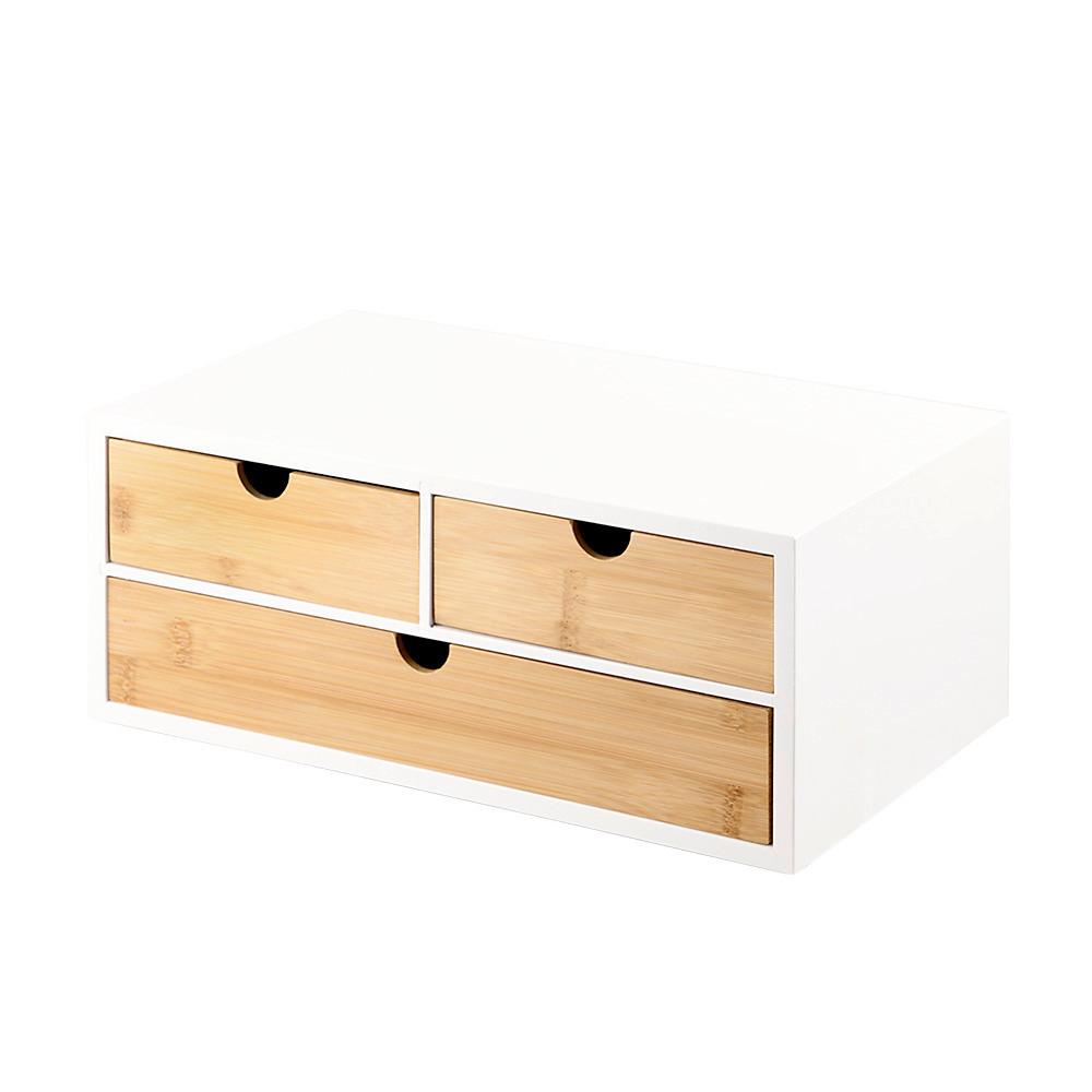 Organizer Weiß, Naturfarben L: 33 cm - Naturfarben/Weiß, Basics, Naturmaterialien/Holzwerkstoff (33/21/14cm) - Kesper