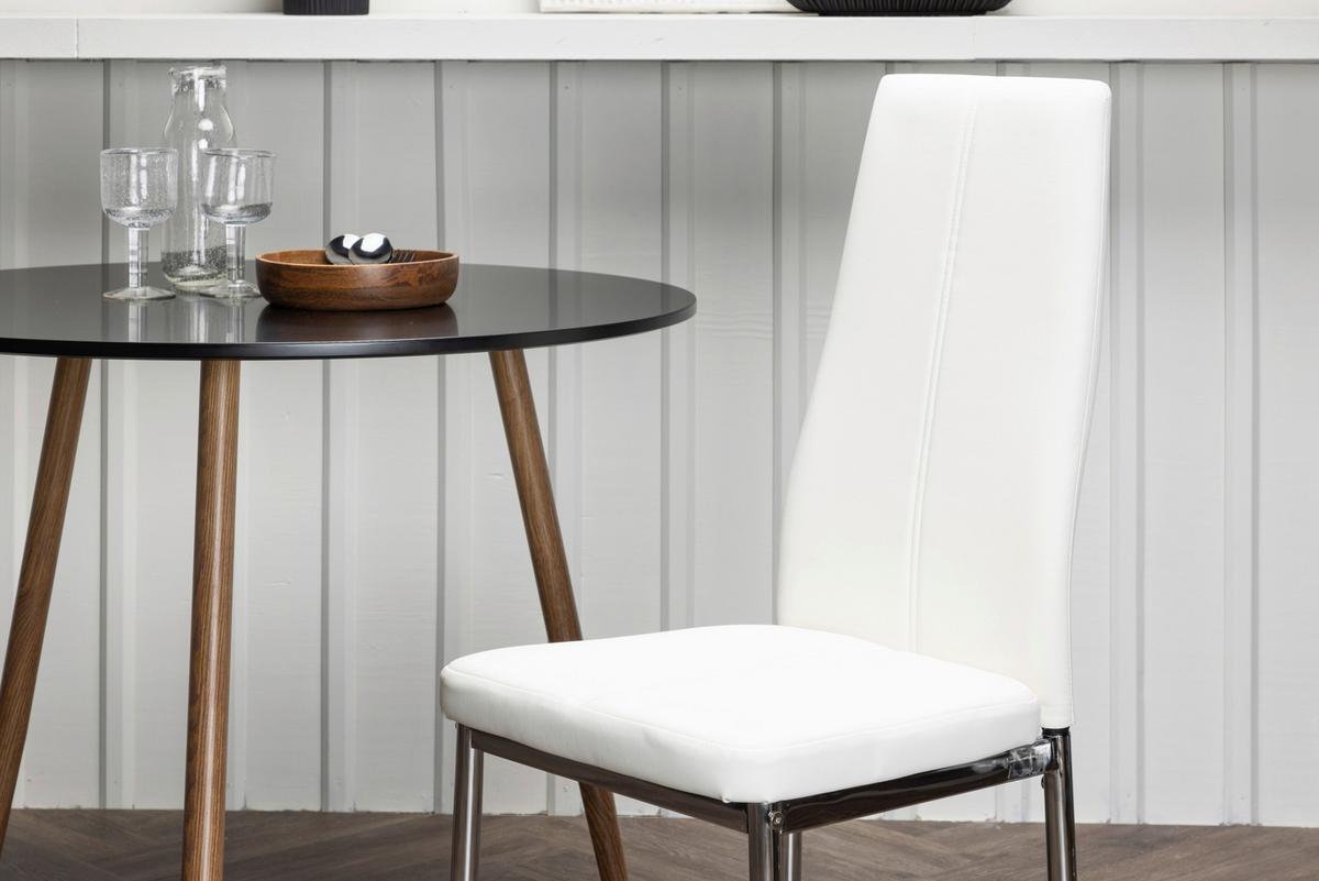 Stuhl-set Pastill - Silberfarben/Weiß, Design, Kunststoff/Textil (42/99/45cm) - Livetastic