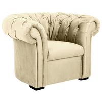 Polstersessel Cupido Stoffbezug Beige - Beige/Schwarz, Design, Textil (114/78/91cm) - MID.YOU