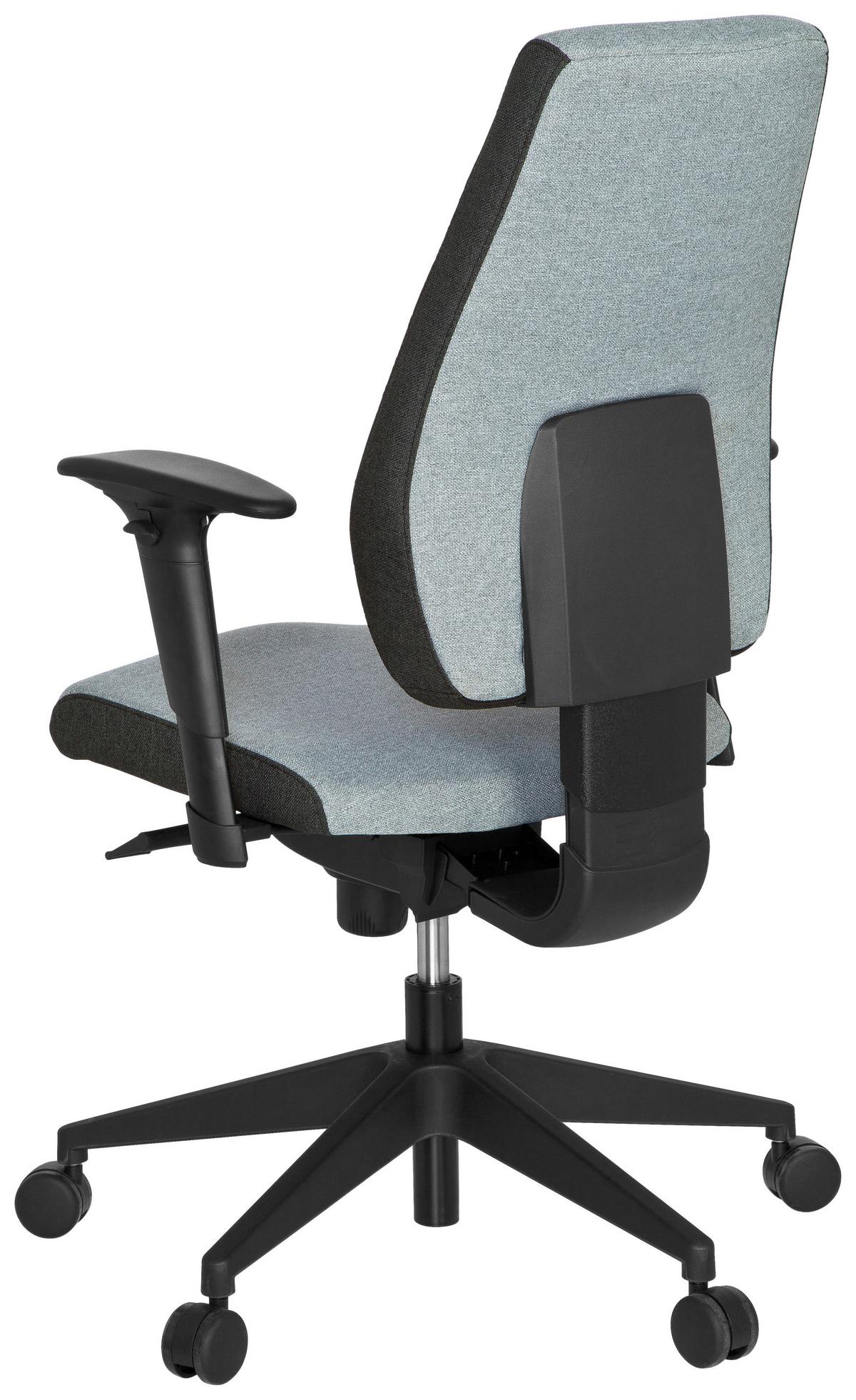 Drehstuhl Pro-Tec 500 Grau - Schwarz/Grau, MODERN, Kunststoff/Textil (56/123/47cm) - MID.YOU