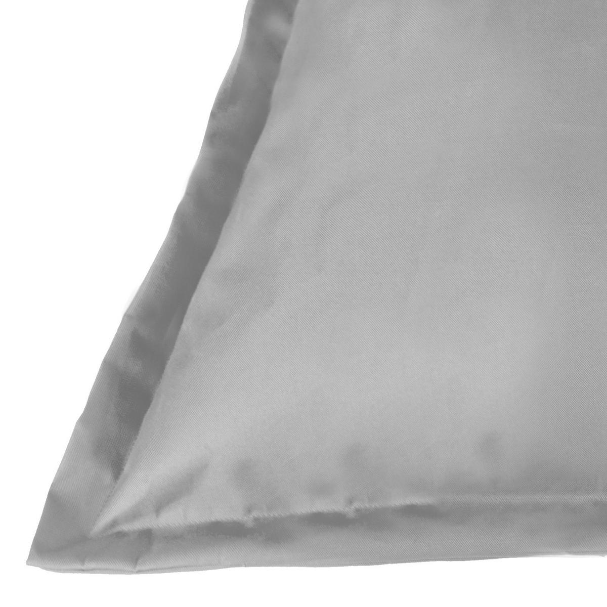 Sitzsack Outdoor XL Grau, 170x130 cm - Weiß/Grau, Basics, Textil (170/130/40cm) - Ondega