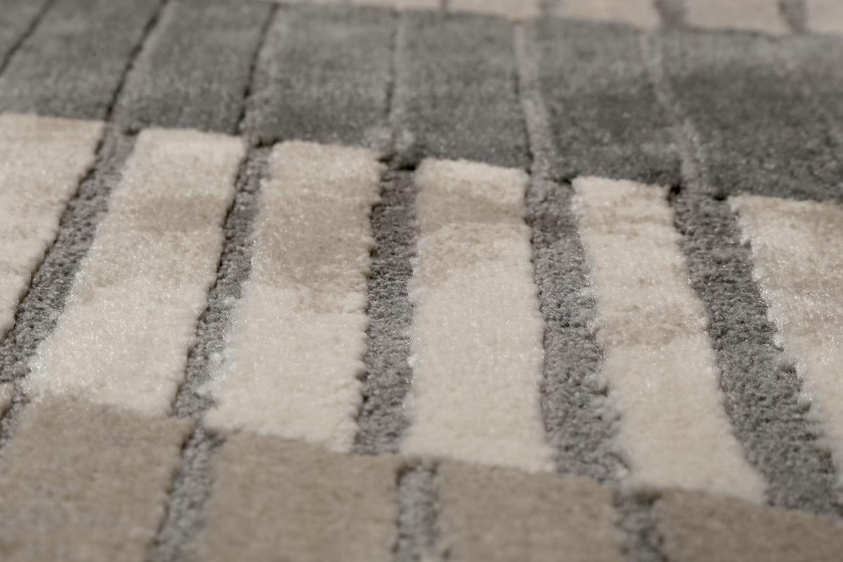 Webteppich Grau/Sand/Beige Tamo 133x200 cm - Sandfarben/Beige, Design, Textil (133/200cm) - Esprit
