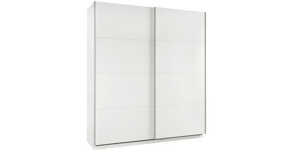 Schwebetürenschrank B: 182cm Ondega Weiß - Weiß, KONVENTIONELL, Holzwerkstoff (182/210/61cm) - Ondega