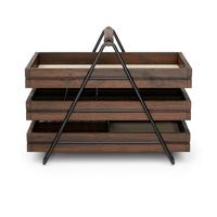 ŠKATUĽKA NA ŠPERKY LEVELS - čierna/farba vlašského orecha, Basics (18/20/28cm) - Umbra