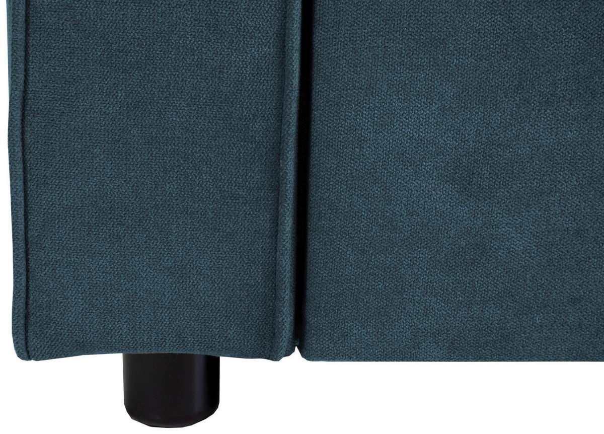 Třímístná pohovka HAZE, petrolejová - petrolej, Trend, textil (162/90/89cm)