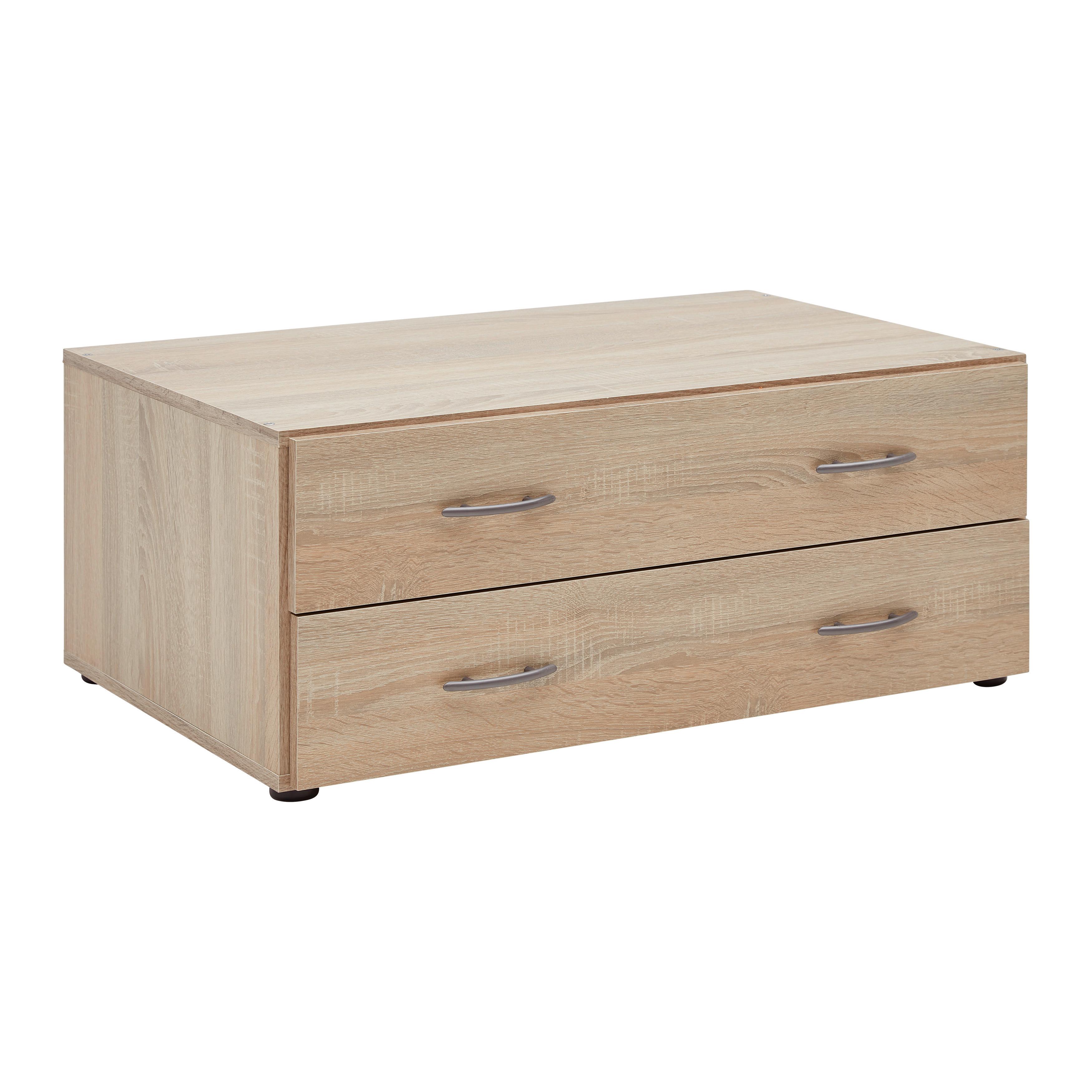 Zásuvkový box JOE - dub sonoma, Konventionell, kompozitné drevo (81/33/51cm) - Based