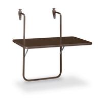 BALKONHÄNGETISCH BOY – BALKONHÄNGETISCH - Braun, Basics, Metall (60/5/40cm) - Gardenson