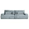 Bigsofa Mezino B: 282 cm Hellblau Hellblau - Schwarz/Hellblau, KONVENTIONELL, Textil (282/73/115cm) - MID.YOU