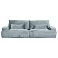 Bigsofa Mezino B: 282 cm Hellblau Hellblau - Schwarz/Hellblau, KONVENTIONELL, Textil (282/73/115cm) - MID.YOU
