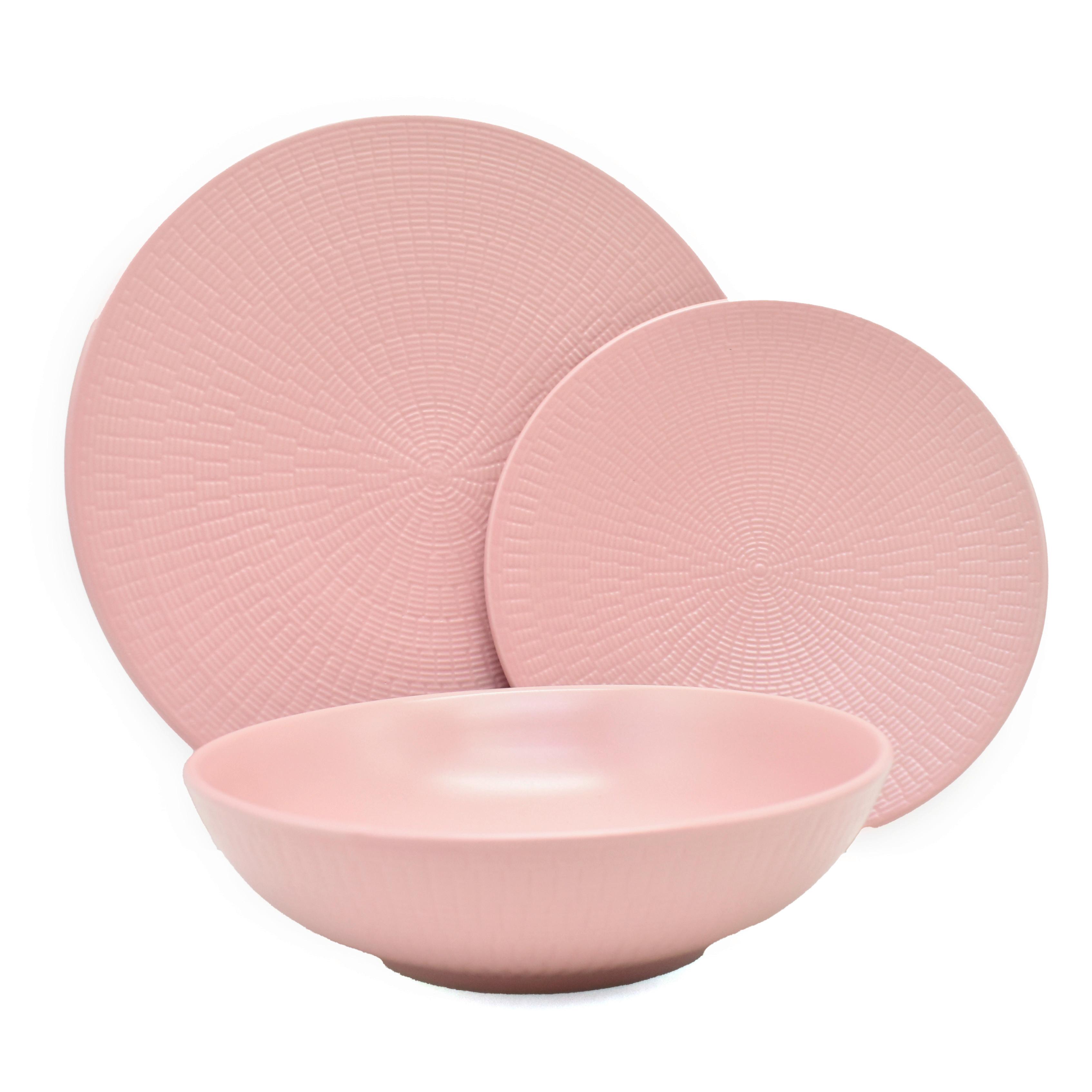 Tafelservice Blanka Nature Design - Rosa, Basics, Keramik - Echtwerk