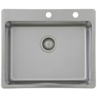 Spüle Respekta Inox Edelstahl Bxt: 60x50 Cm - Edelstahlfarben, Trend, Metall (60/22,8/50cm) - Respekta