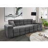 Viersitzer-Sofa Bosco, Anthrazit B: 300 cm - Anthrazit/Schwarz, MODERN, Textil (300/87/120cm) - Livetastic
