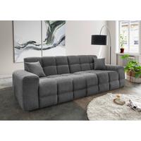 Viersitzer-Sofa Bosco, Anthrazit B: 300 cm - Anthrazit/Schwarz, MODERN, Textil (300/87/120cm) - Livetastic