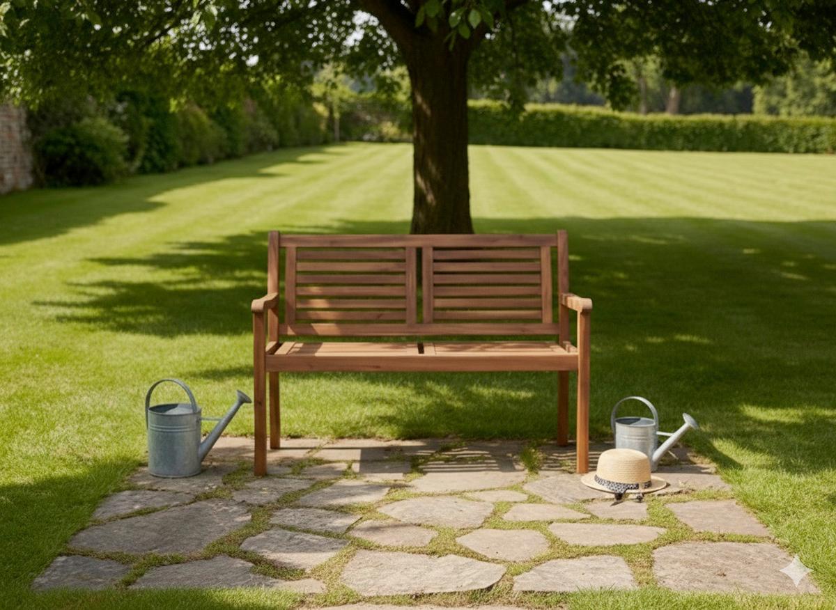 Gartenbank Ph-Aca-2gb-Brown - Akaziefarben, Basics, Holz (119/57/90cm)